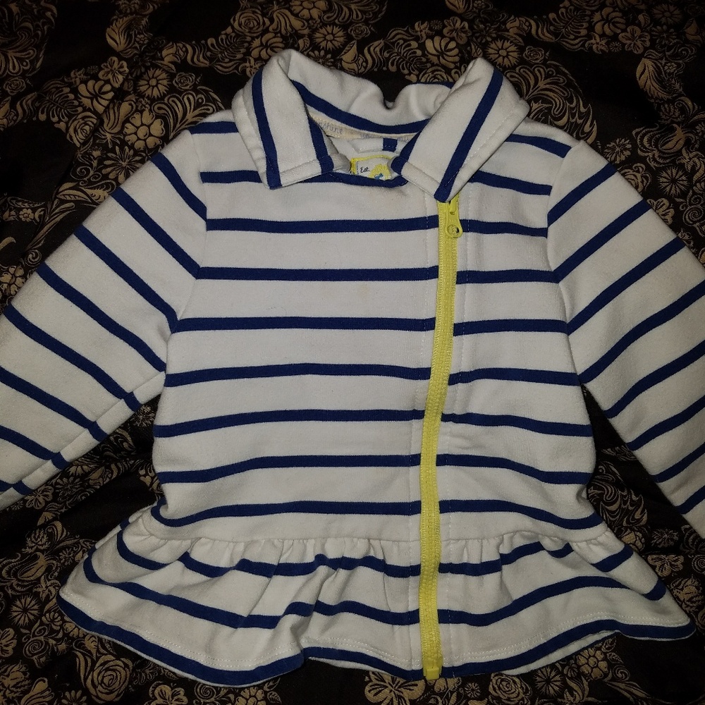 Gymboree 12-24 month striped ruffle jacket